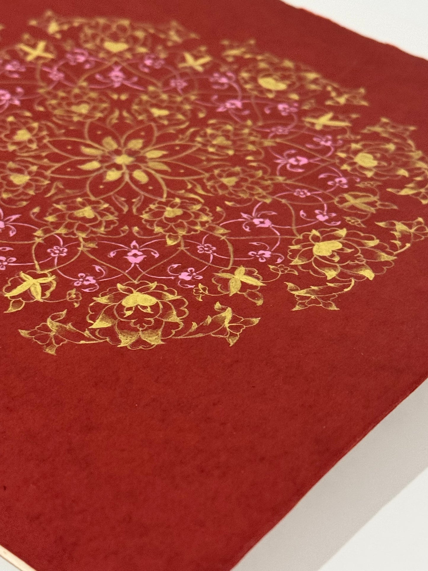 Pink Florets Halkar Flower Painting