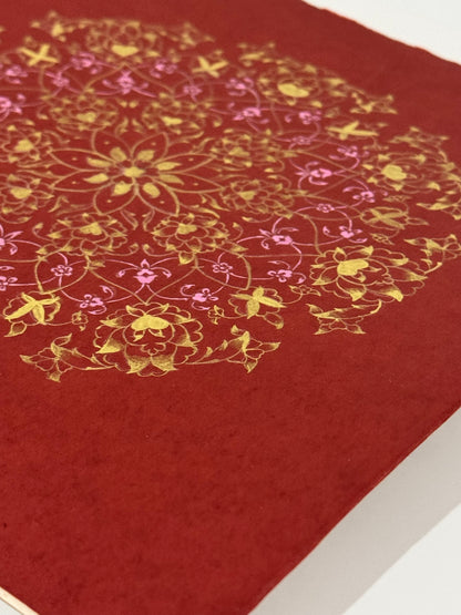 Pink Florets Halkar Flower Painting